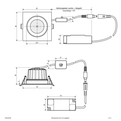 EVN Lichttechnik LED-Deckenleuchte schwenkbar DQ54100125