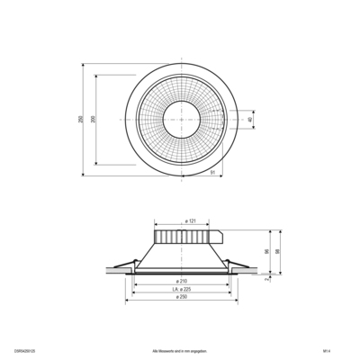 EVN Lichttechnik LED-Deckenleuchte ML, MC DSR54250125