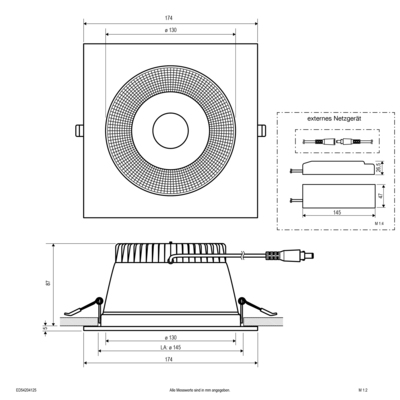 EVN Lichttechnik LED-Downlight DALI ED54204125