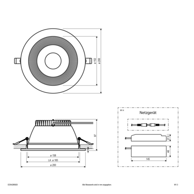 EVN Lichttechnik LED-Downlight DALI ED54280925
