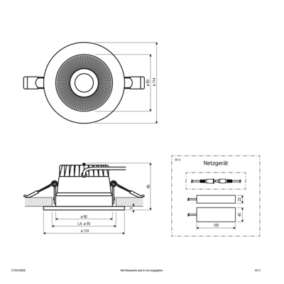 EVN Lichttechnik LED-Downlight ET54100925