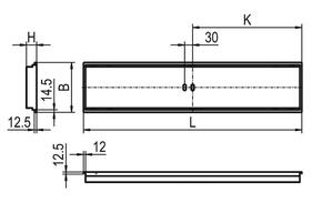 Ridi-Leuchten LED-Einbauleuchte 840, DALI EL-EPS1248D #0838107