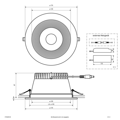EVN Lichttechnik LED-Downlight ET54200125