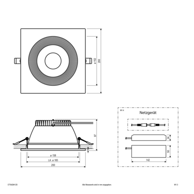 EVN Lichttechnik LED-Downlight ET54284125