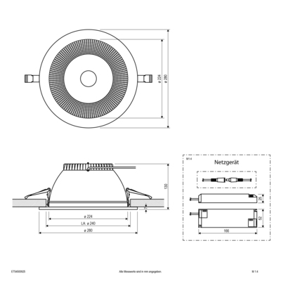 EVN Lichttechnik LED-Downlight ET54500925