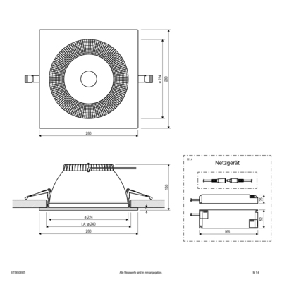 EVN Lichttechnik LED-Downlight ET54504925