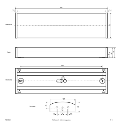 EVN Lichttechnik LED-Anbaupanel FLD600125