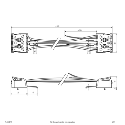 EVN Lichttechnik Durchgangsverdrahtungsset FLS12DV3