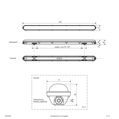 EVN Lichttechnik LED-Anbauleuchte ML FW65122440