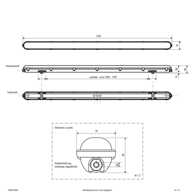 EVN Lichttechnik LED-Anbauleuchte ML FW65152540