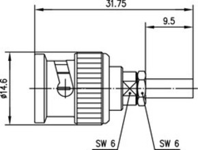 Telegärtner BNC-Kabelstecker Crimp G7 (RG-316/U), G29 (0.4 100023359