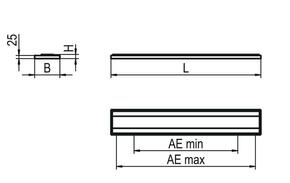 Ridi-Leuchten LED-Pendelleuchte 840, DALI, si F-LINE-PD #0637885SI