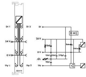 WAGO GmbH & Co. KG Digitale Eingangsklemme 2-Kanal DC24V 3.0ms 750-418