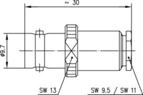 Telegärtner BNC-Kabelbuchse 261B/U,G2(RG 59B/U) 100023535