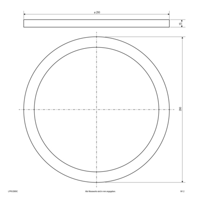 EVN Lichttechnik Gehäusering LPRV2909C