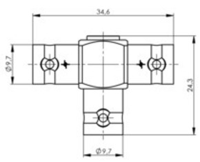 Telegärtner BNC-T-Stück 50 Ohm 100023594
