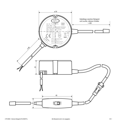 EVN Lichttechnik LED-Einbaupanel LTR120925