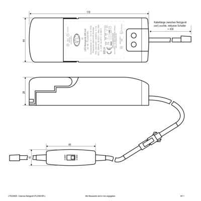 EVN Lichttechnik LED-Einbaupanel LTR220925