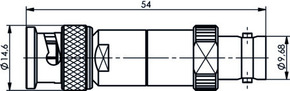 Telegärtner Labor Steckverbindung BNC-Dämpfungsglied 100023622