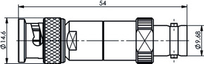 Telegärtner Labor Steckverbindung BNC-Dämpfungsglied 100023622