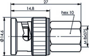 Telegärtner Adapter BNC-FME (M-M) 100023636