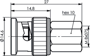 Telegärtner Adapter BNC-FME (M-M) 100023636