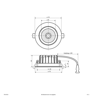 EVN Lichttechnik LED-Deckenleuchte schwenkbar P54130125