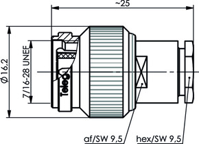 Telegärtner TNC-Kabelstecker (RG-58 C/U) 100023702