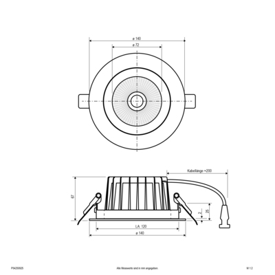 EVN Lichttechnik LED-Deckenleuchte schwenkbar P54250925