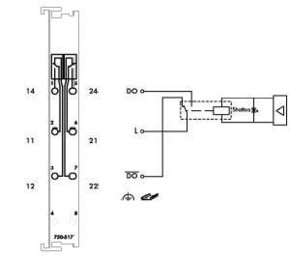 WAGO GmbH & Co. KG Relaisausgangsklemme 2-Kan. 230VAC 300VDC 750-517