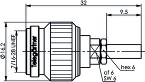 Telegärtner TNC-Kabelstecker RG-174/U,-188A/U 100023736