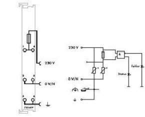 WAGO GmbH & Co. KG Potentialeinspeisung DC230V Sicherungsh. 750-609