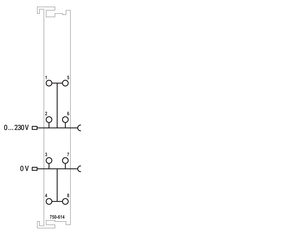 WAGO GmbH & Co. KG Potenti.vervielfältigunskl AC/DC 0-230V 750-614