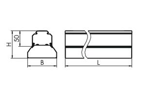 Ridi-Leuchten LED-Geräteträger 840, ML, schwarz VL1GW1500 #1522580SW
