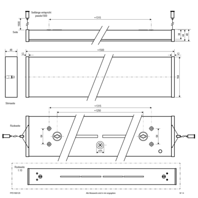 EVN Lichttechnik LED-Deckenanbaupanel PPD1500125