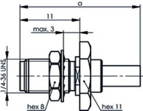 Telegärtner SMA-Kabeleinbaubuchse Crimp G5 (RG-223/U) 100024668