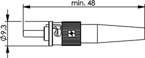 Telegärtner ST Stecker für Kabel D=2,2 100007057
