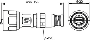 Telegärtner STX V1 RJ45-Steckerset fel dkonfektionierbar AW 100007458