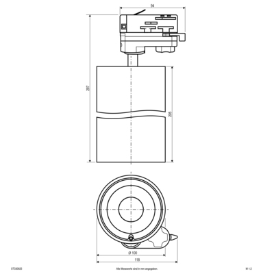 EVN Lichttechnik LED-Schienenstrahler mit Sensor ST330925