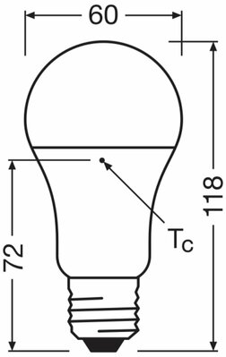 Ledvance LED-Lampe E27 840 CLAS A 13W840FR E27