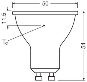 Ledvance LED-Reflektorlampe PAR16 GU10, 840 PAR168036GrV6.9W840