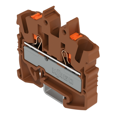 WAGO GmbH & Co. KG 2-LeiterMini-Durchgangskl. Drücker,2,5 mm²,br 2252-1201/000-014