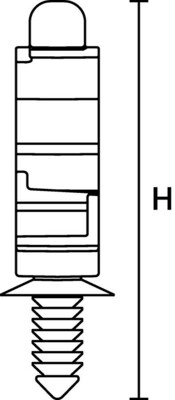 HellermannTyton Befestigungsclip für Rohre und Leitungen 151-01166