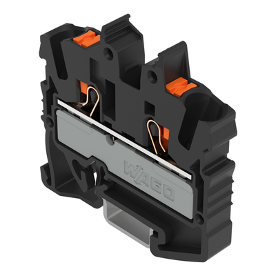 WAGO GmbH & Co. KG 2-LeiterMini-Durchgangskl. Drücker,2,5 mm²,sw 2252-1205