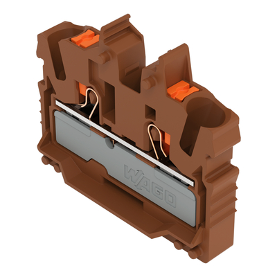 WAGO GmbH & Co. KG 2-LeiterMini-Durchgangskl. Drücker,2,5 mm²,br 2252-301/000-014
