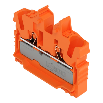 WAGO GmbH & Co. KG 2-LeiterMini-Durchgangskl. Drücker,2,5 mm²,or 2252-322