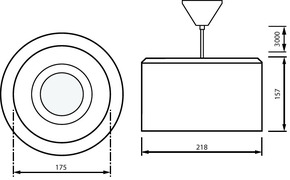 Philips Lighting 3D-LED-Leuchte 840 TCKTPS 20S #06844100