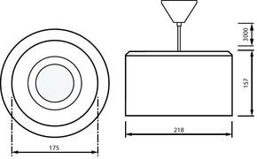 Philips Lighting 3D-LED-Leuchte 840 TCKTPS 20S #06844100