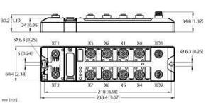 Turck Ethernet I/O-Modul kompackt TBIP-LL-4FDI-4FDX