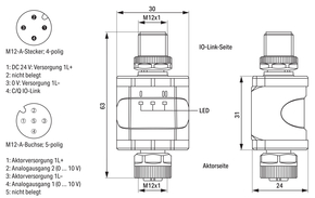 WAGO GmbH & Co. KG 2-Kanal-Analogausgang,IO Link Converter,0-10 765-2704/200-000